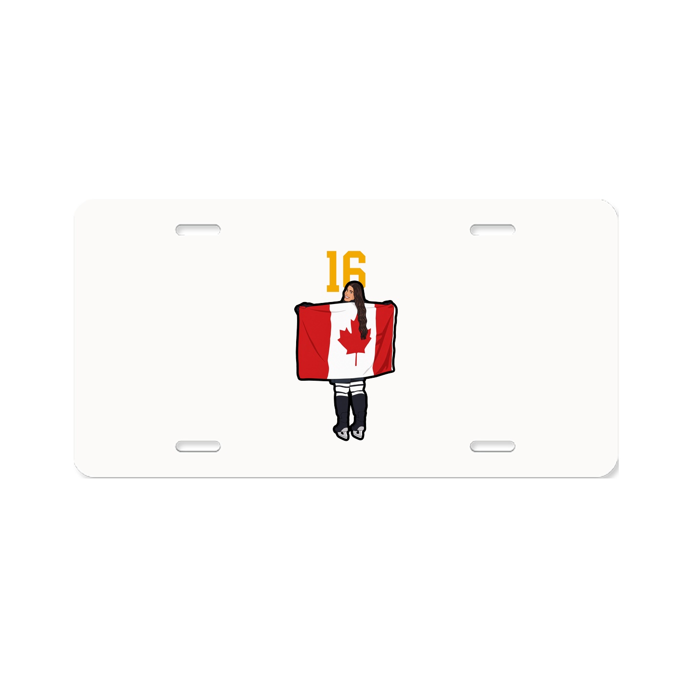 License Plate — Number Top in Classic