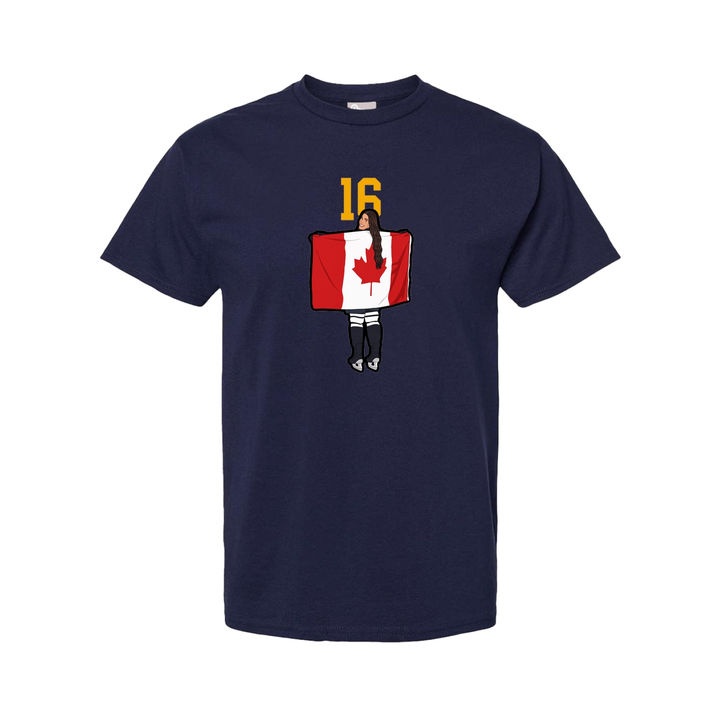 Youth Tee — Number Top in Navy