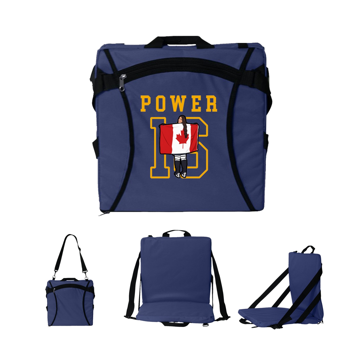 Folding Stadium Seat — Shirsey in Navy