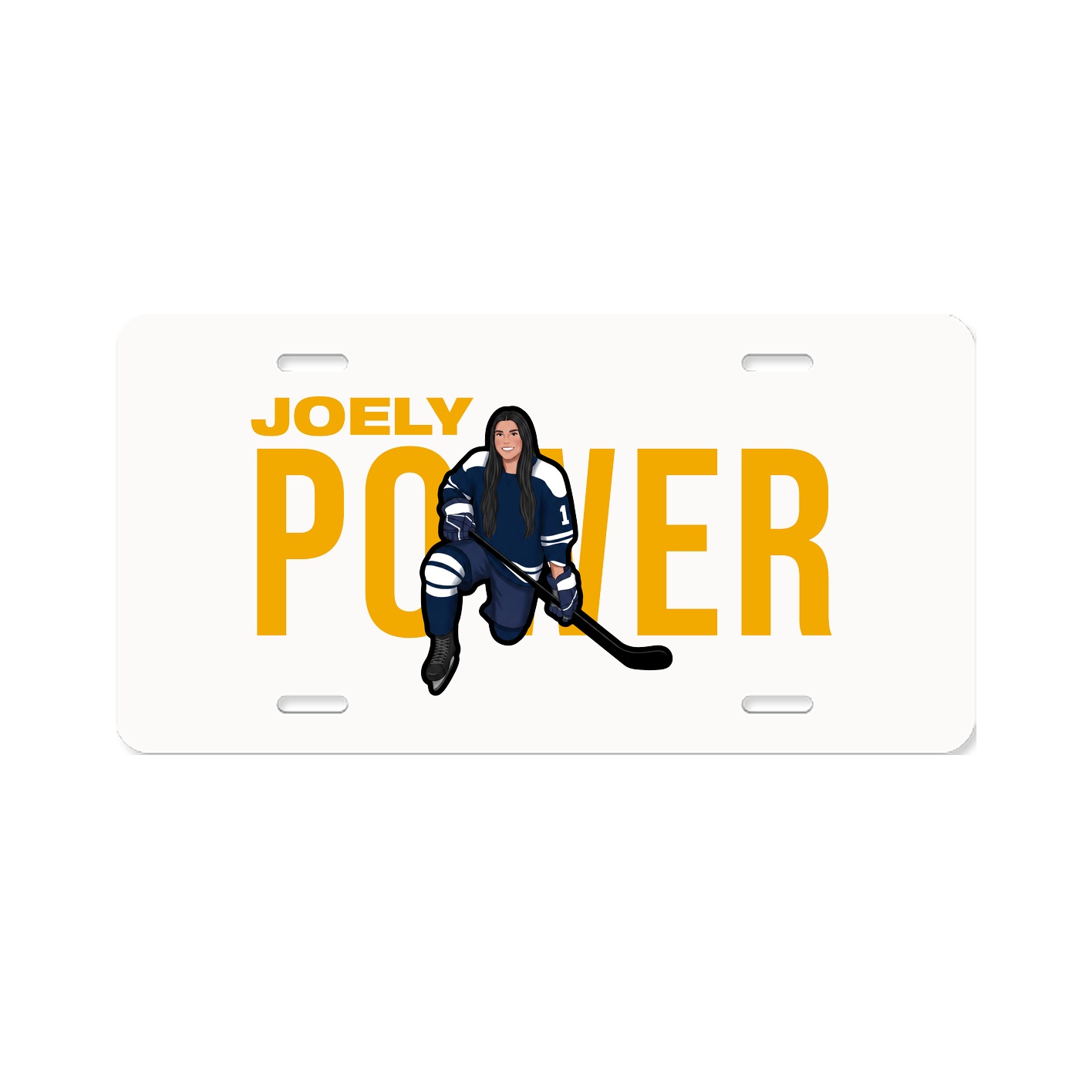 License Plate — Player Name in Classic