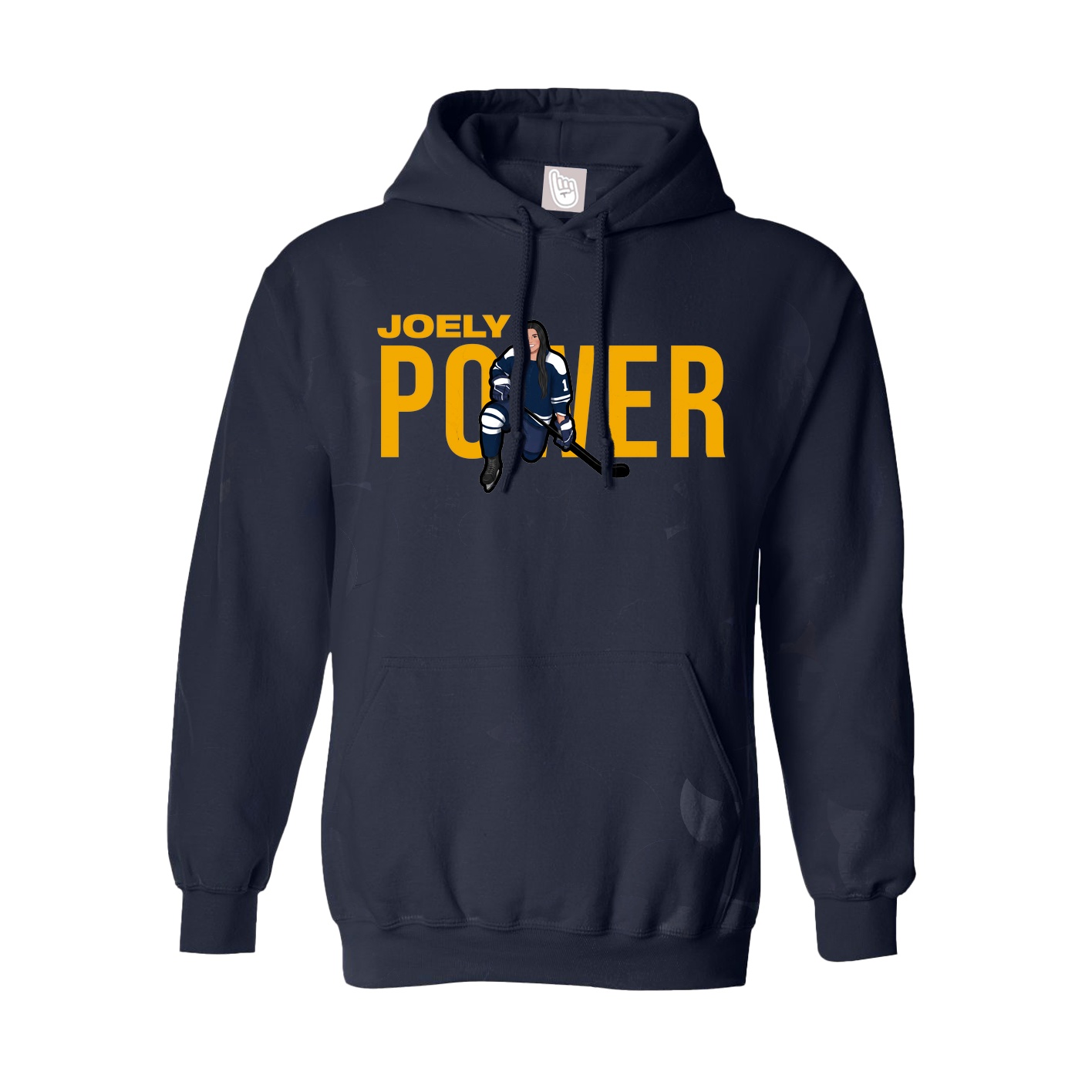 Youth Hoodie — Player Name in Navy