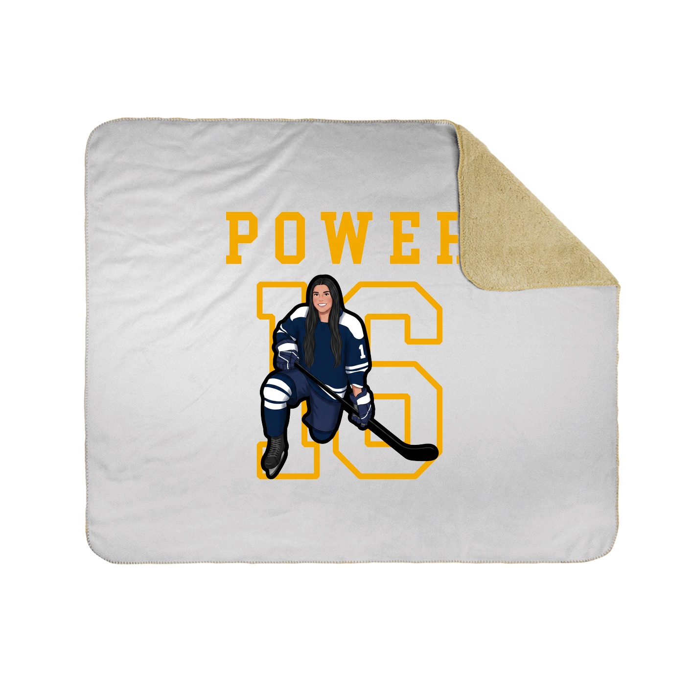 Throw Blanket — Shirsey in White
