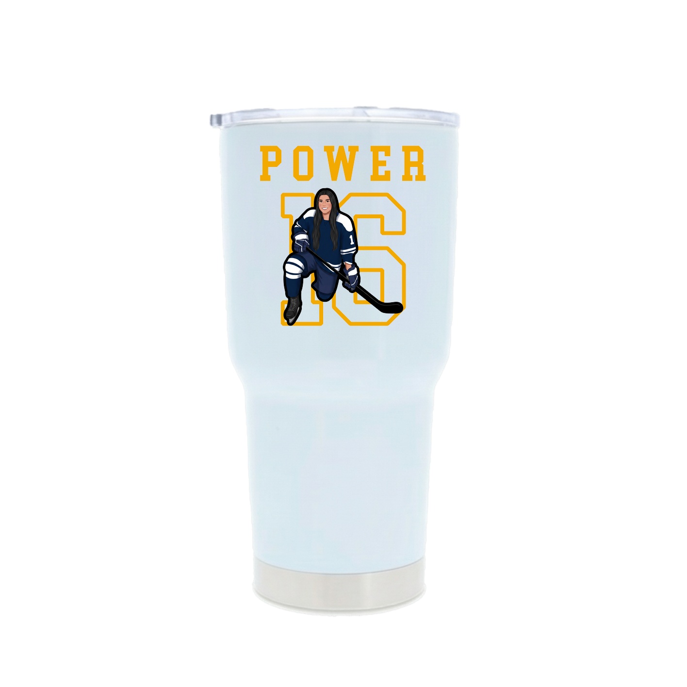 30oz Stainless Steel Tumbler — Shirsey in White