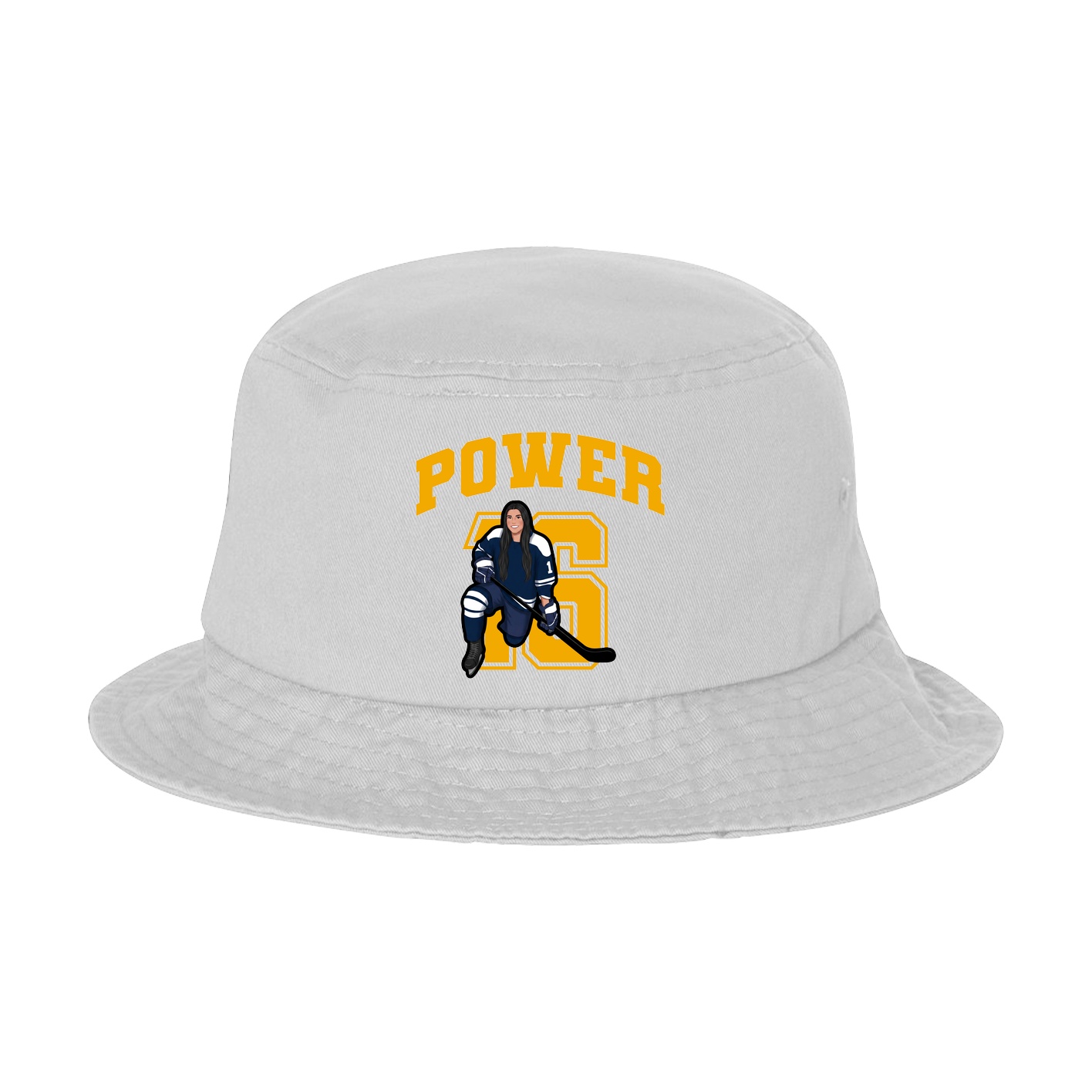 Bucket Cap — Number in White