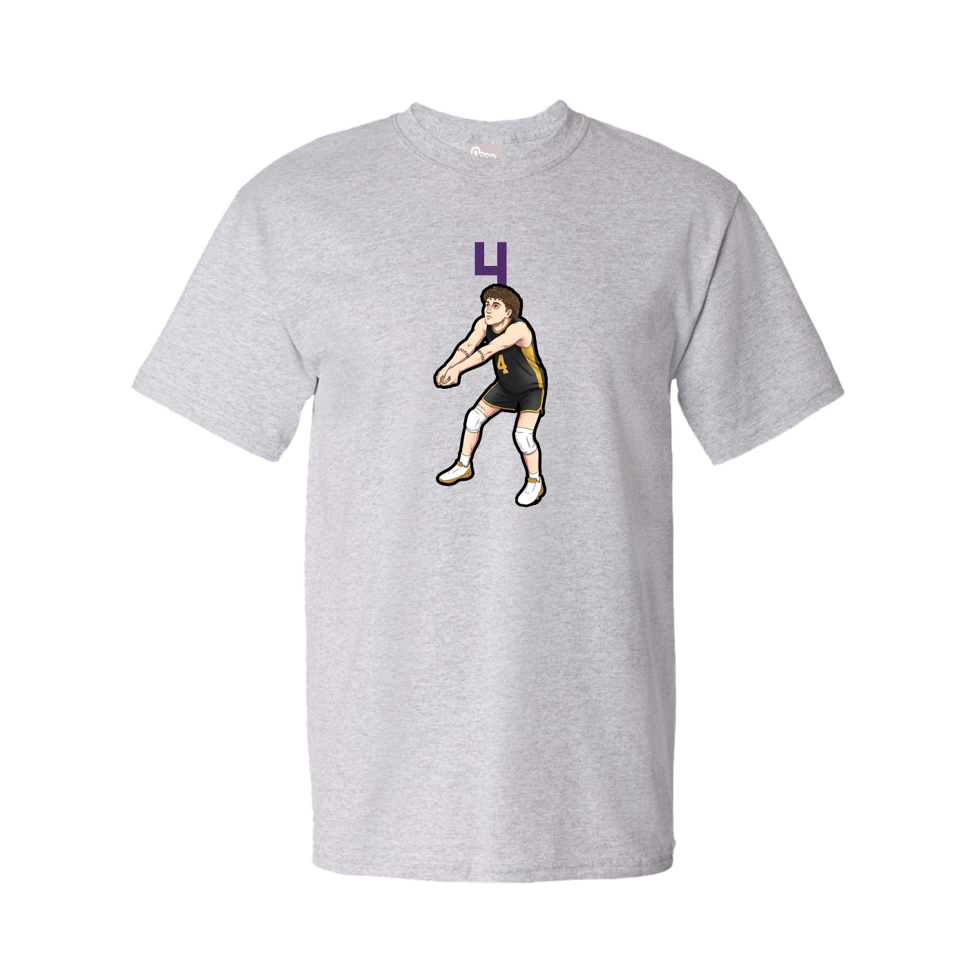 Tee — Number Top in Grey