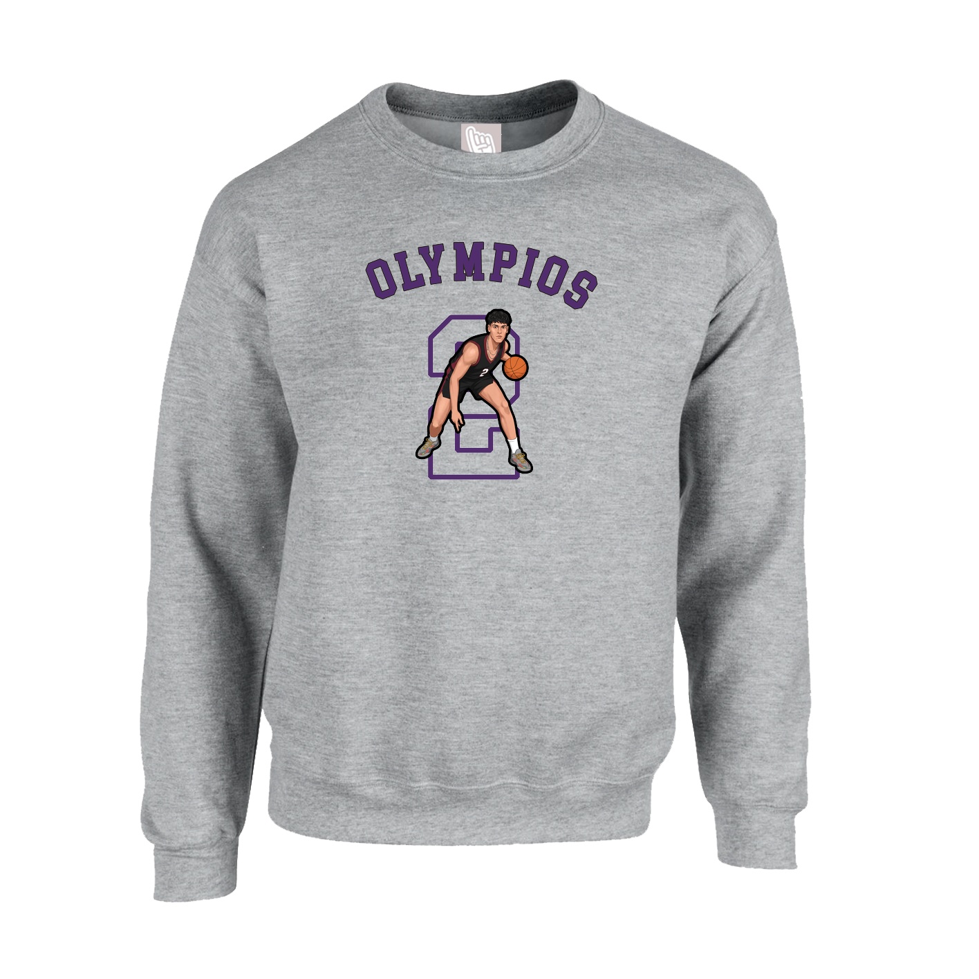 Fleece Crew — Shirsey Arch in Grey