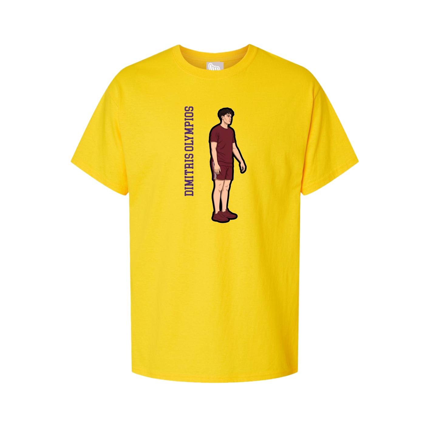 Tee — Name Vertical in Gold