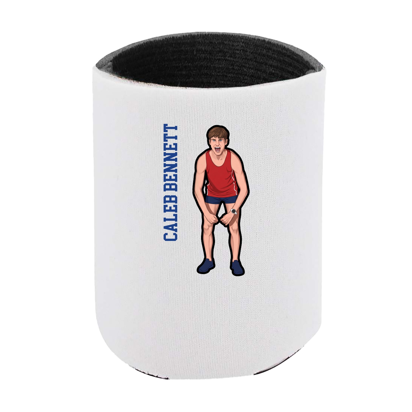 Can Holder — Name Vertical in White