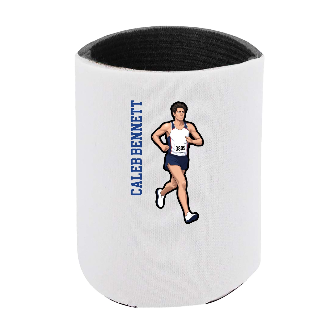 Can Holder — Name Vertical in White