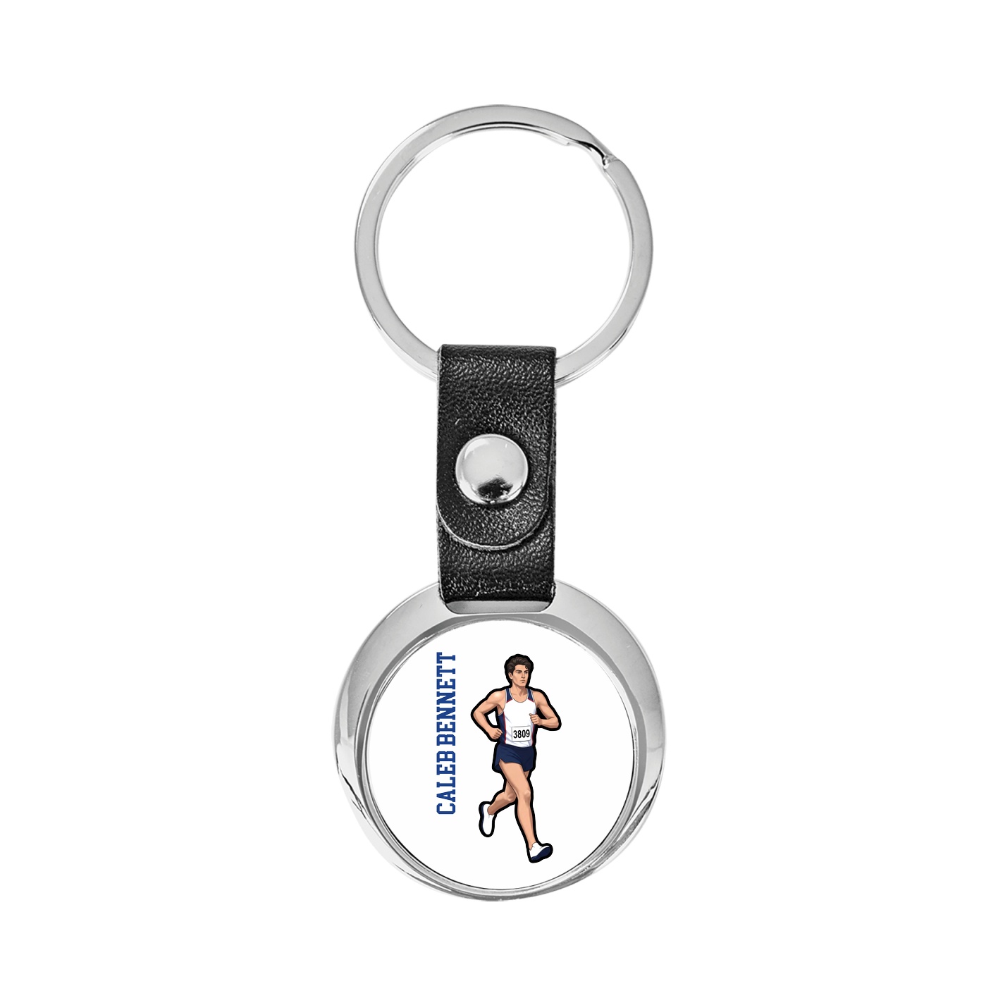 Key Chain — Name Vertical in Classic