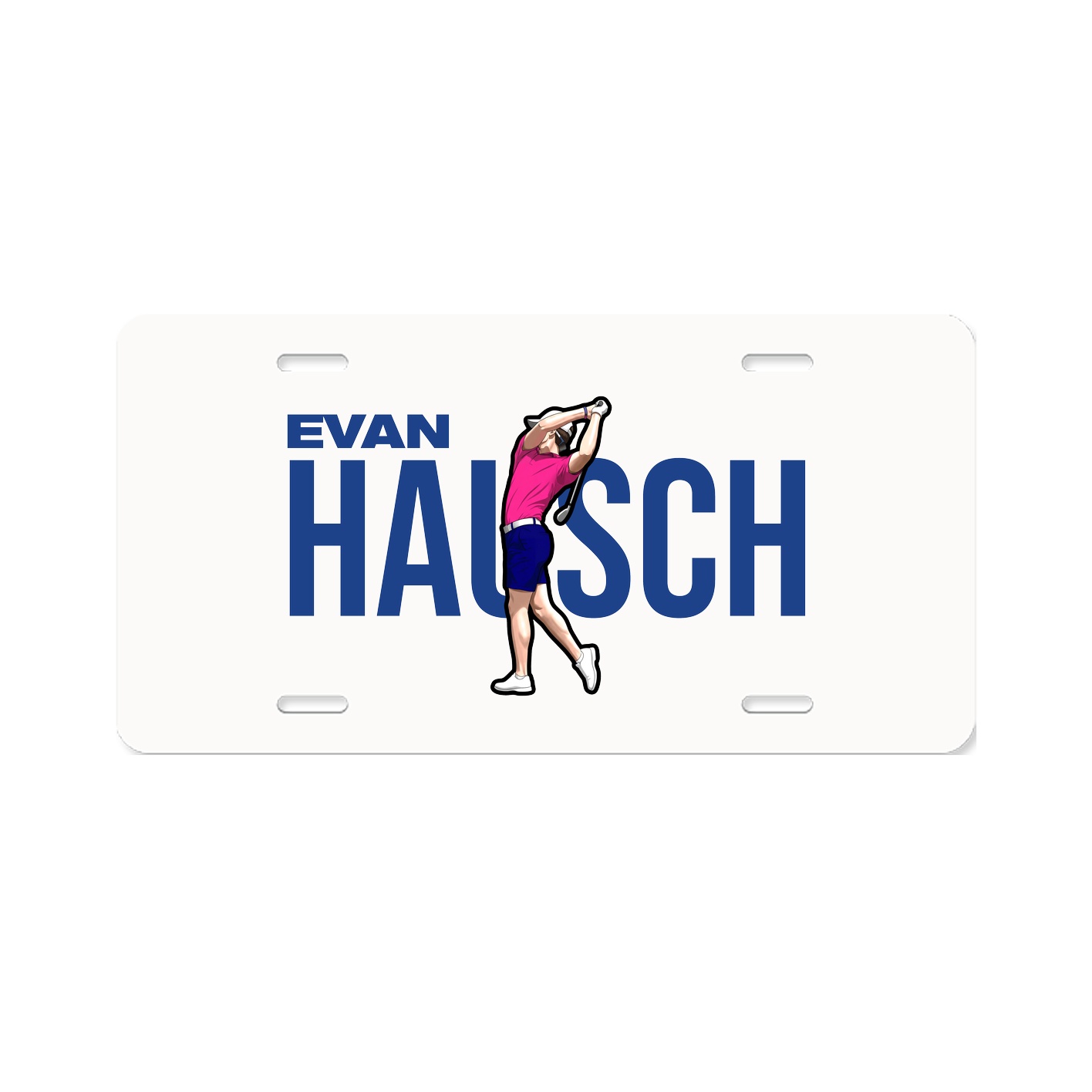 License Plate — Player Name in Classic