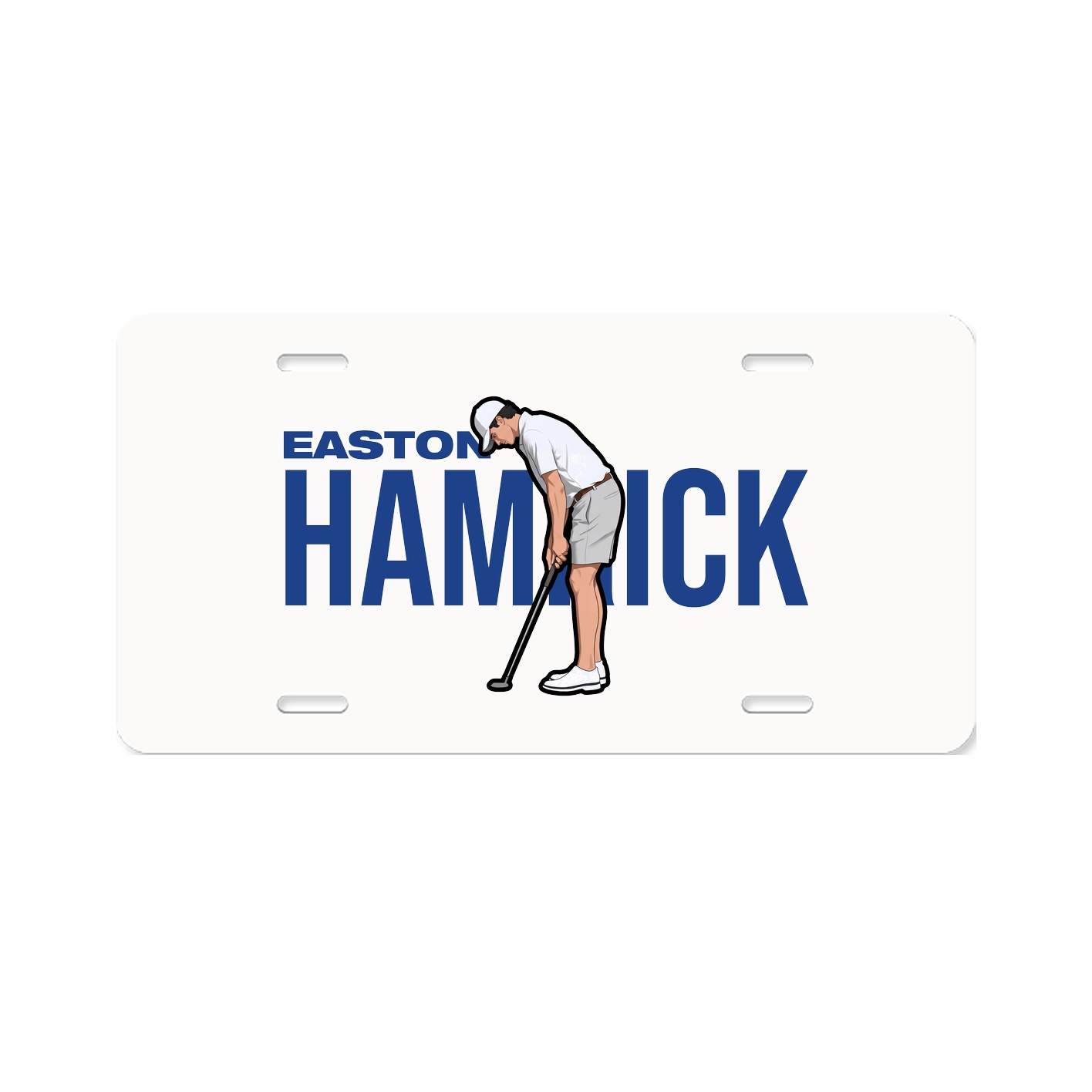 License Plate — Player Name in Classic