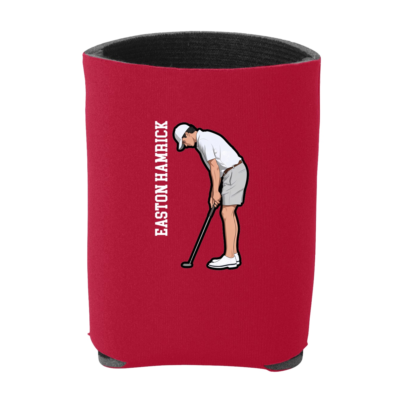 Can Holder — Name Vertical in Red