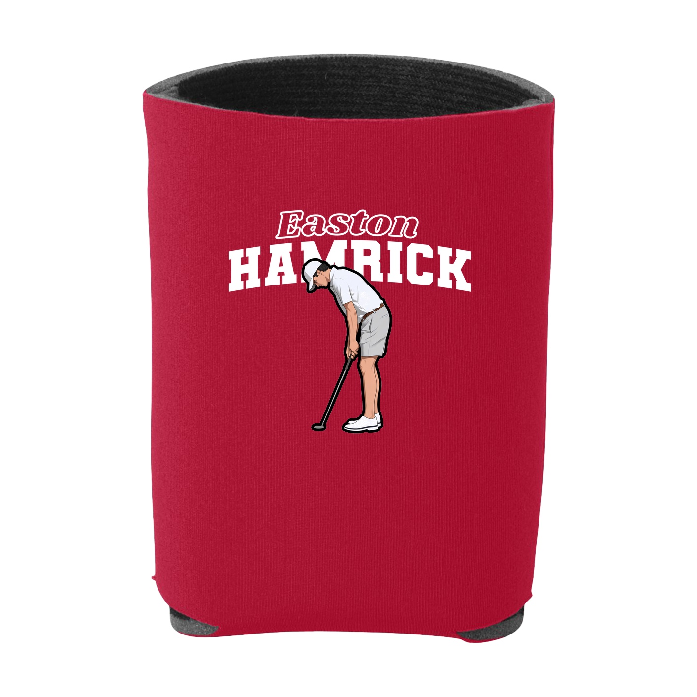 Can Holder — Name Arch in Red