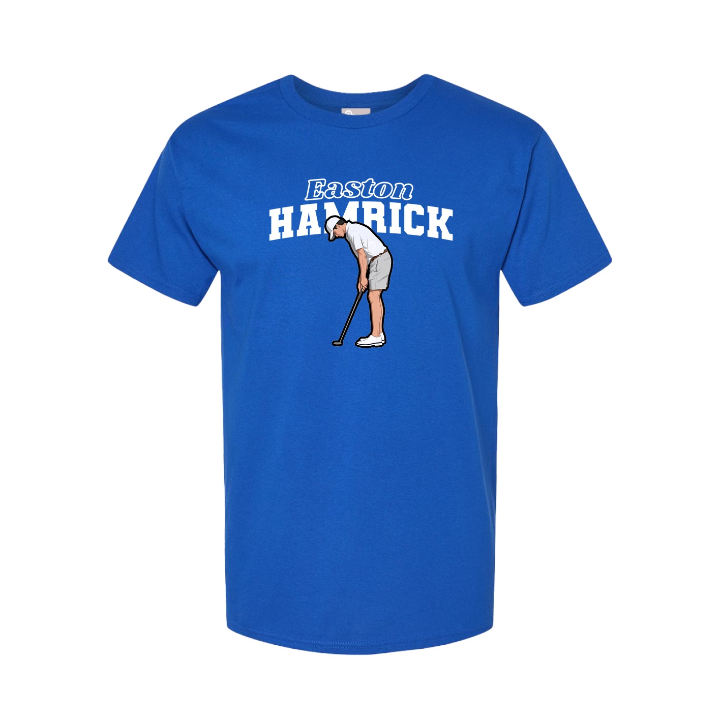 Youth Tee — Name Arch in Royal