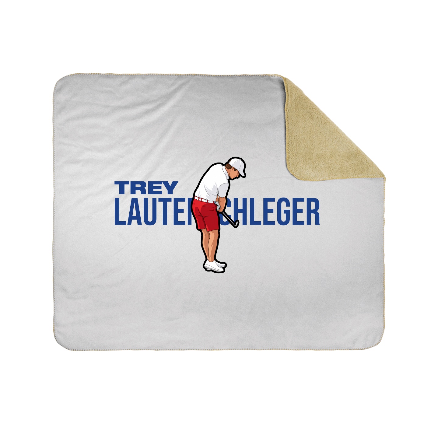 Throw Blanket — Player Name in White