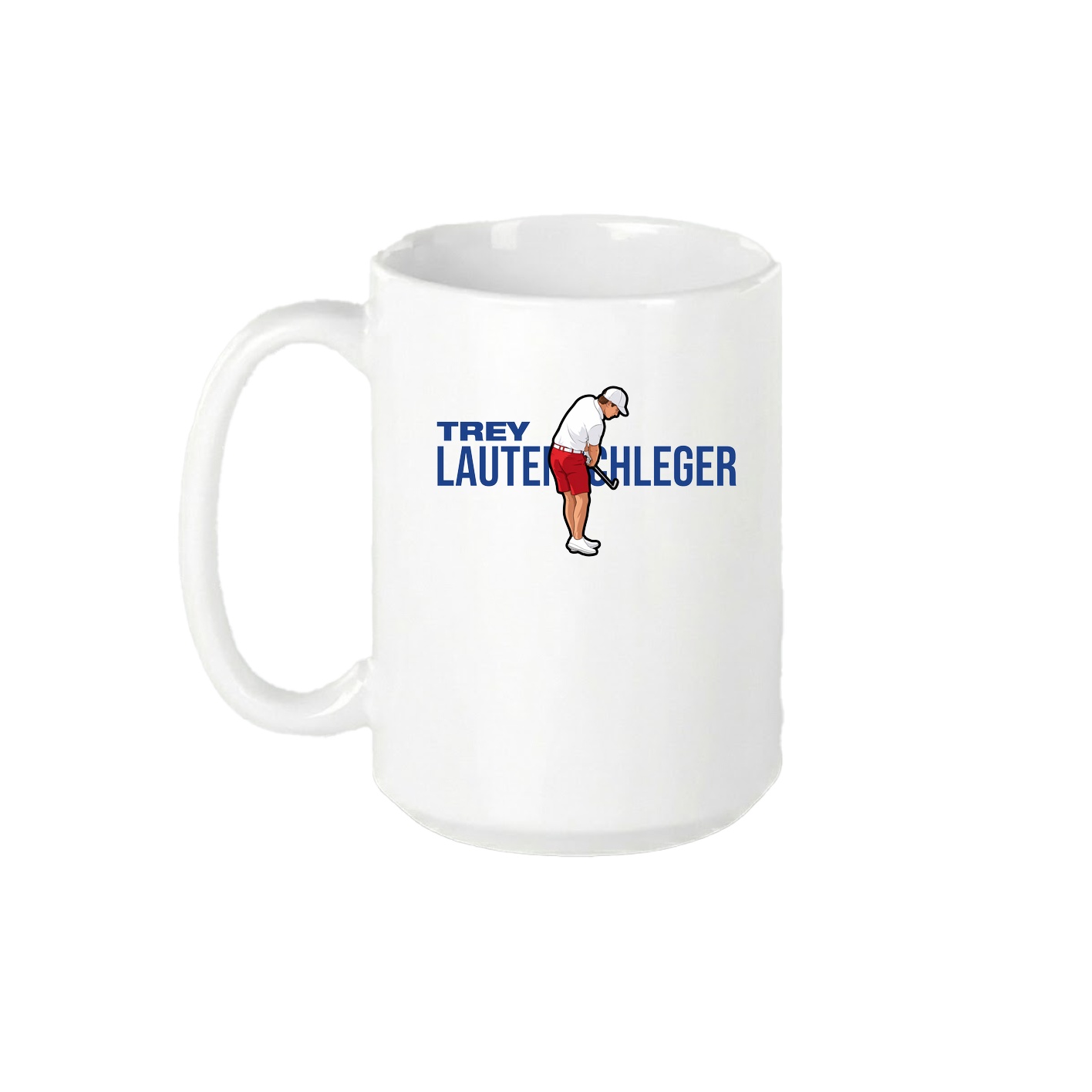 15oz Coffee Mug — Player Name in White