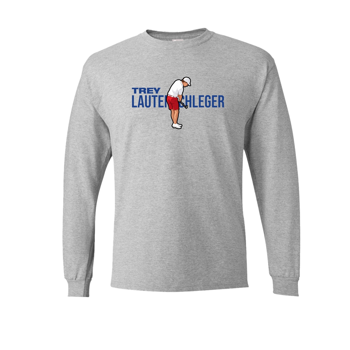 Long Sleeve Tee — Player Name in Grey