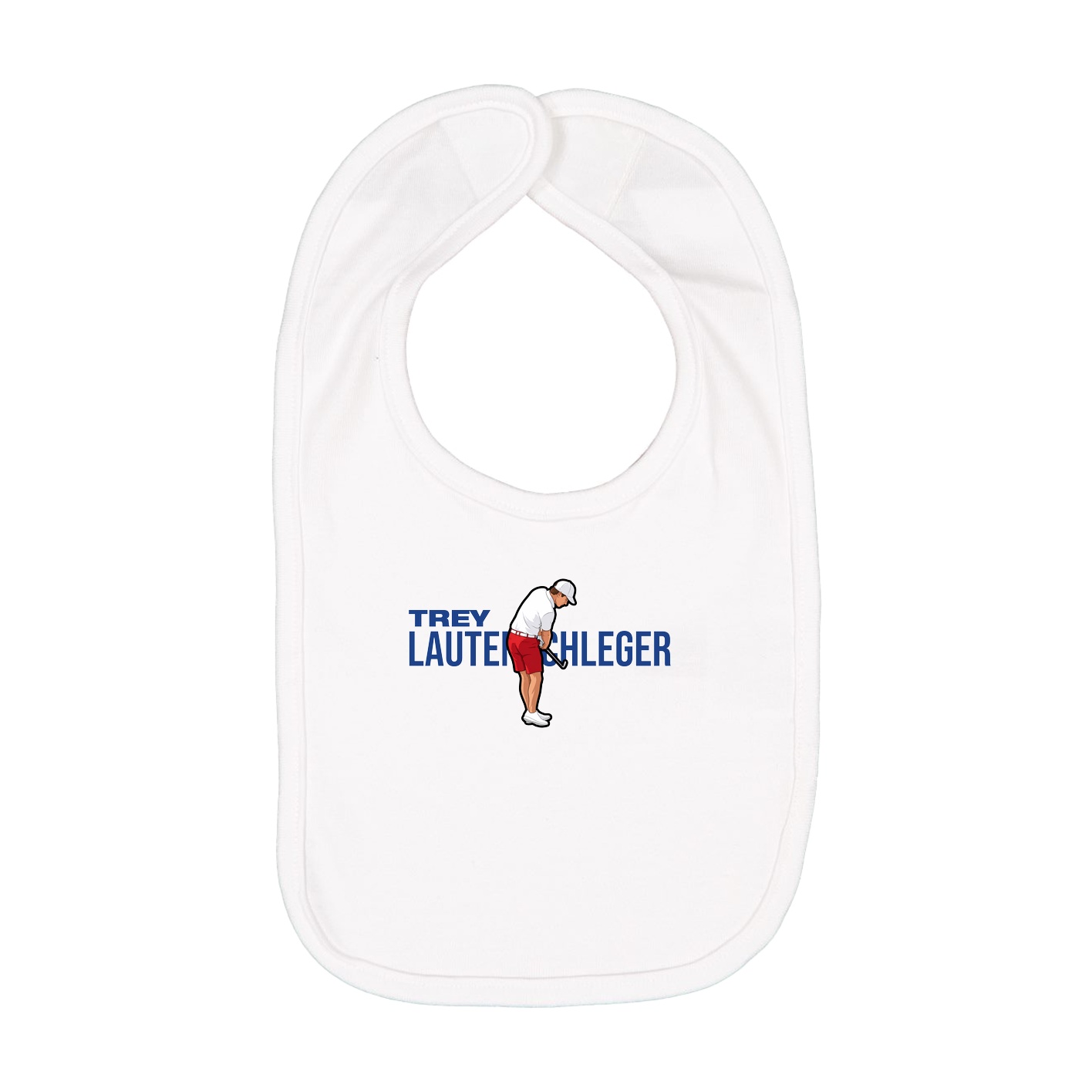 Infant Bib — Player Name in White