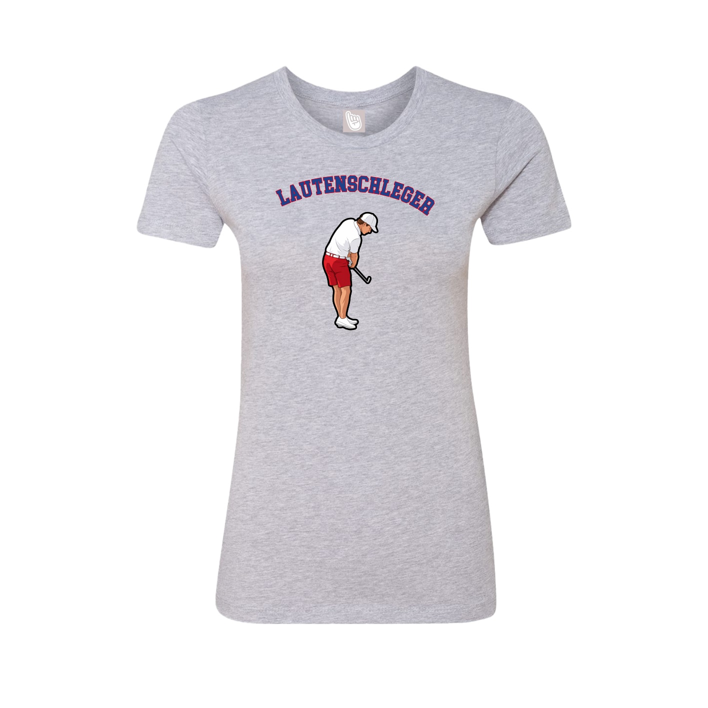 Fitted Women's Tee — Shirsey Arch in Grey