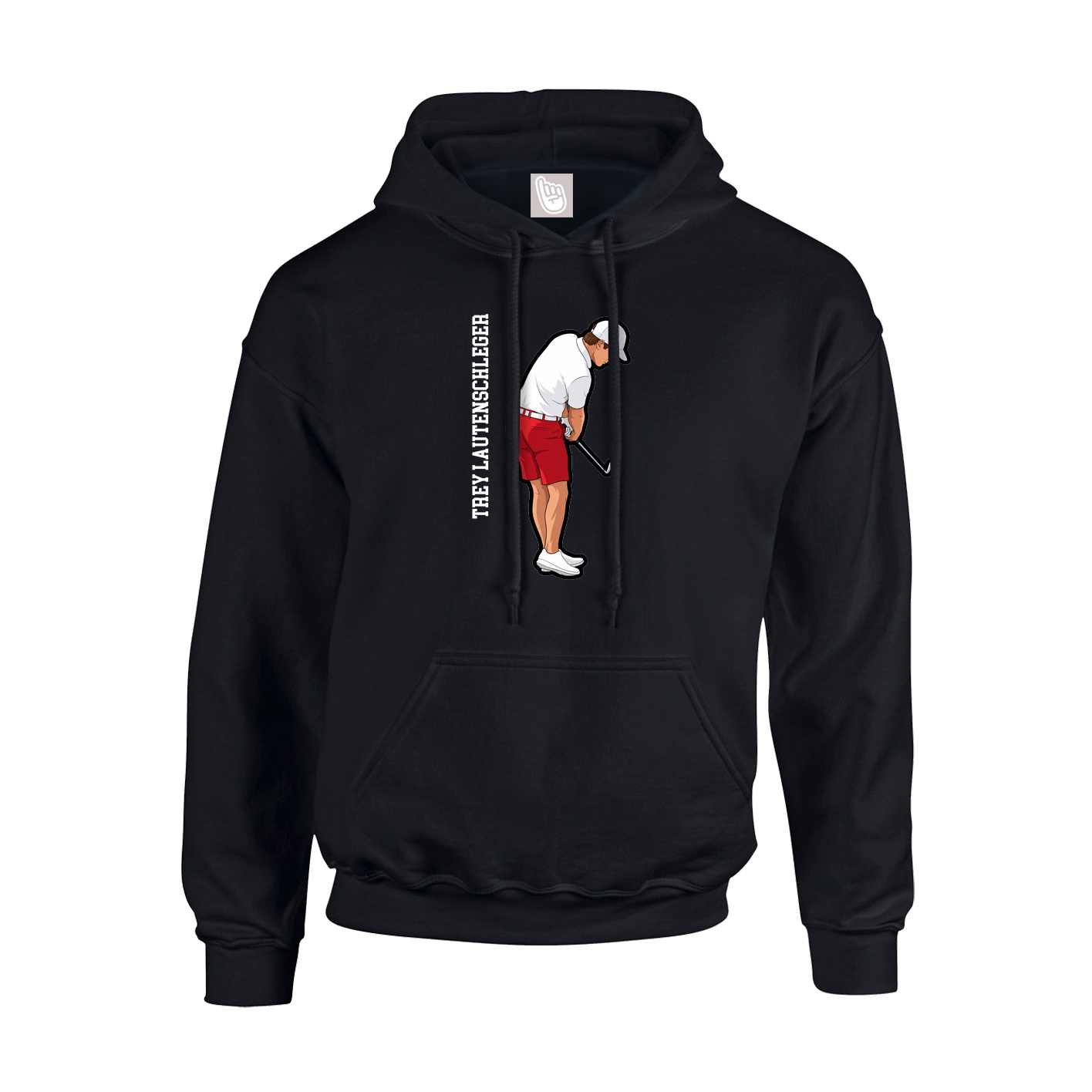 Youth Hoodie — Name Vertical in Black