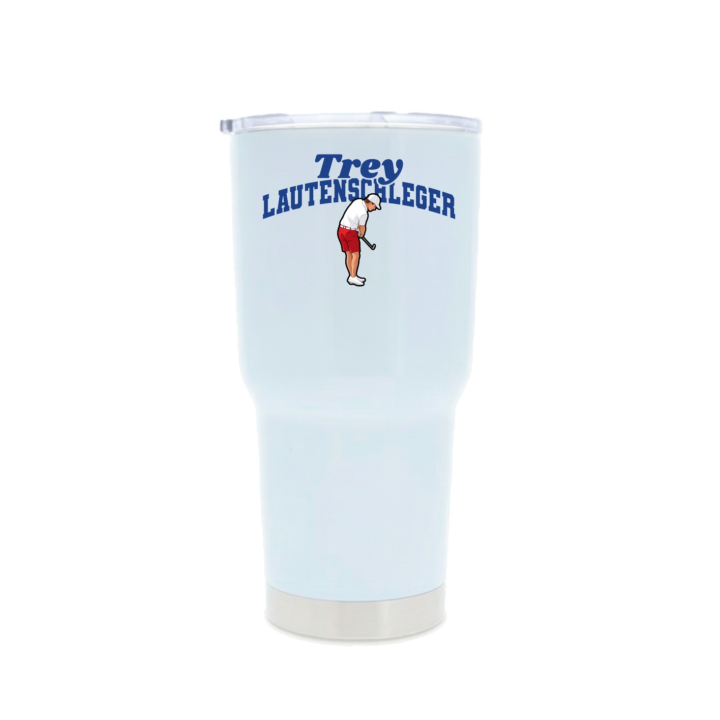 30oz Stainless Steel Tumbler — Signature Arch in White