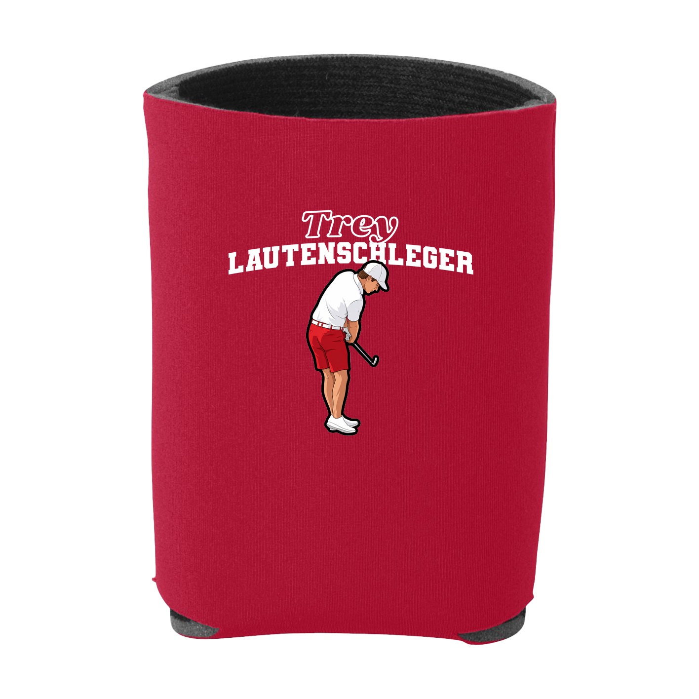 Can Holder — Name Arch in Red