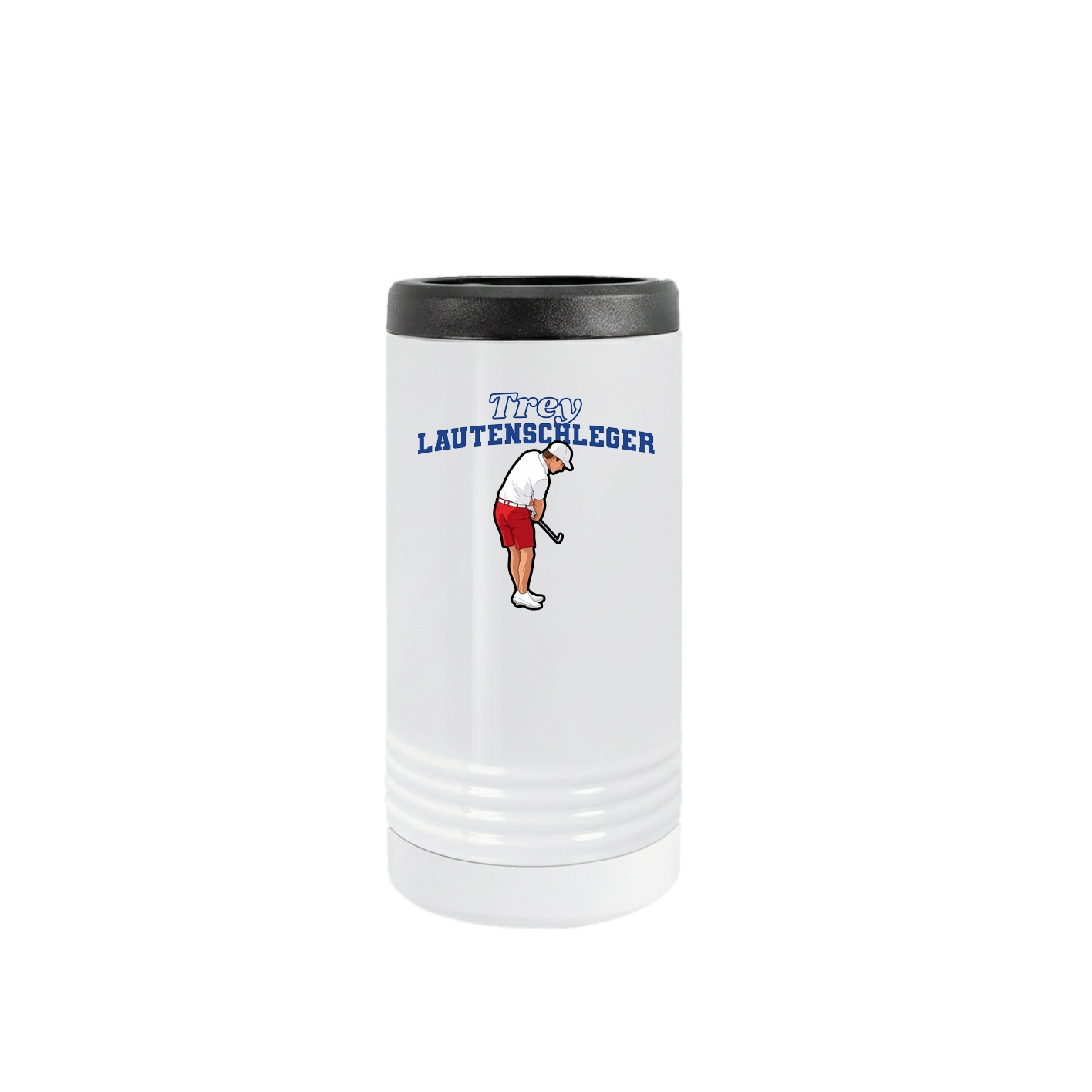 Slim Beverage Holder — Name Arch in White