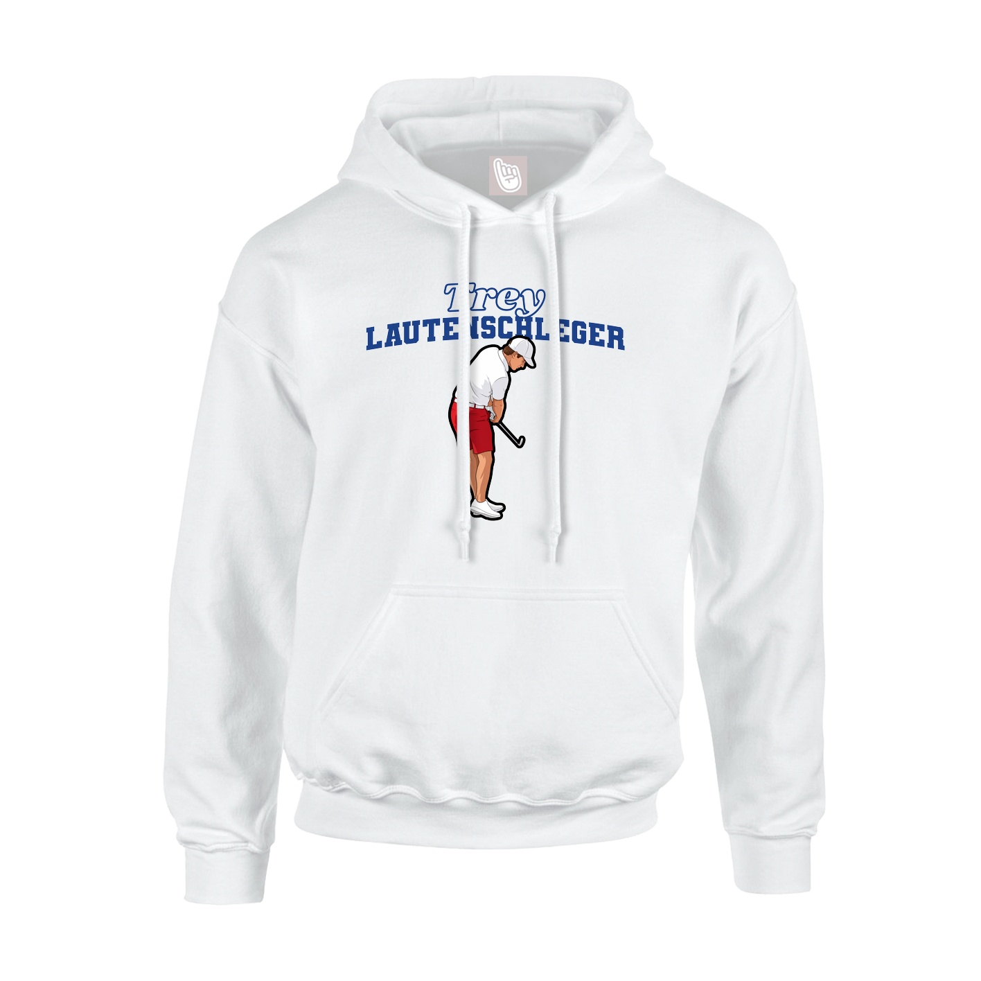 Hoodie — Name Arch in White