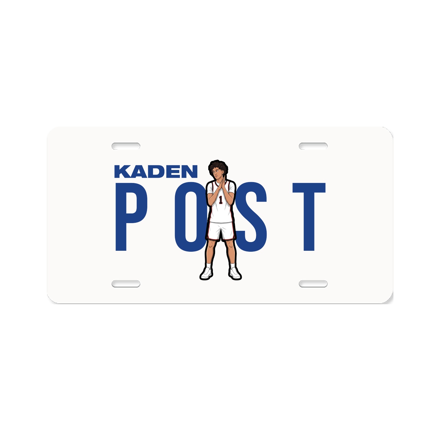 License Plate — Player Name in Classic