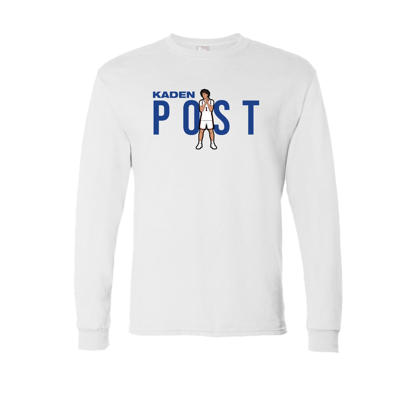 Long Sleeve Tee — Player Name in White