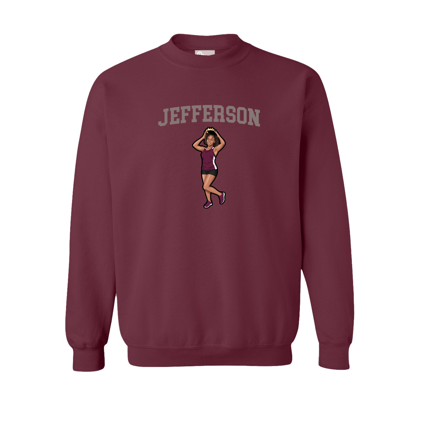 Fleece Crew — Shirsey in Maroon