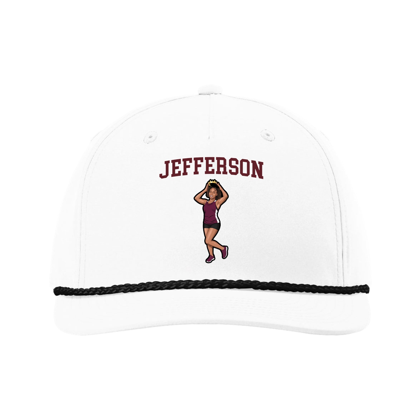 Five-Panel Classic Rope Cap — Shirsey in White