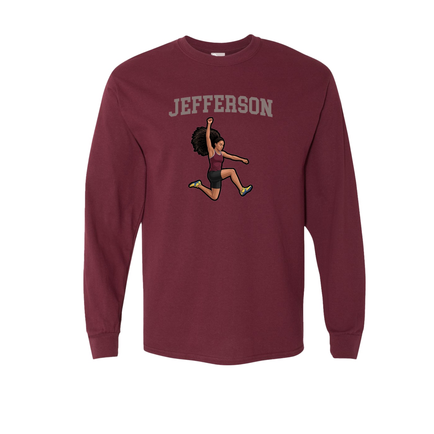 Long Sleeve Tee — Shirsey in Maroon