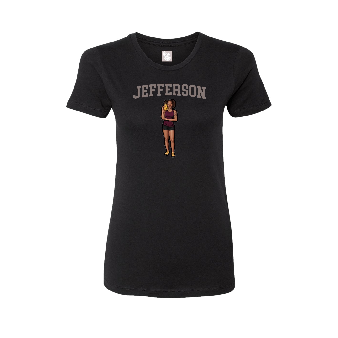Fitted Women's Tee — Shirsey in Black