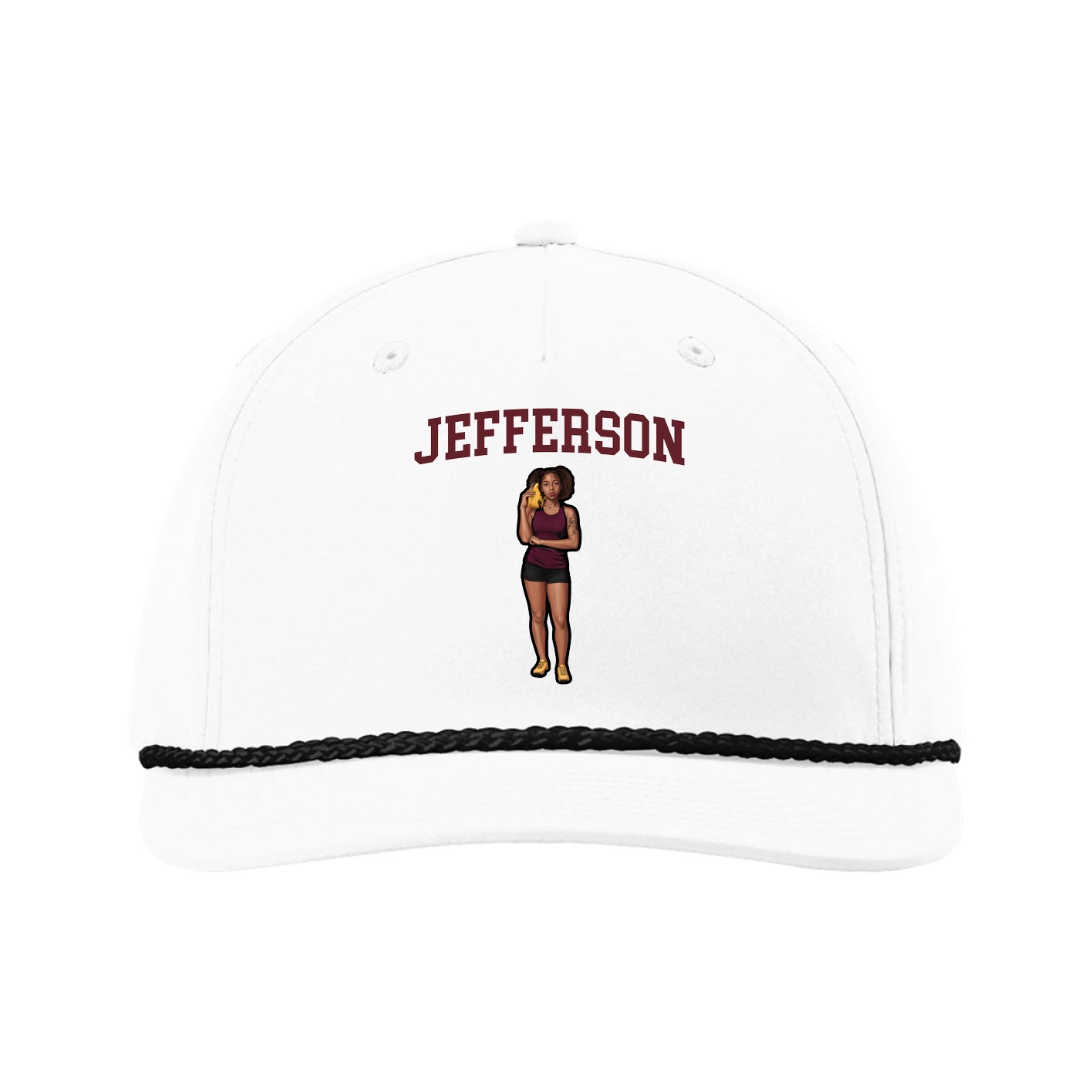 Five-Panel Classic Rope Cap — Shirsey in White