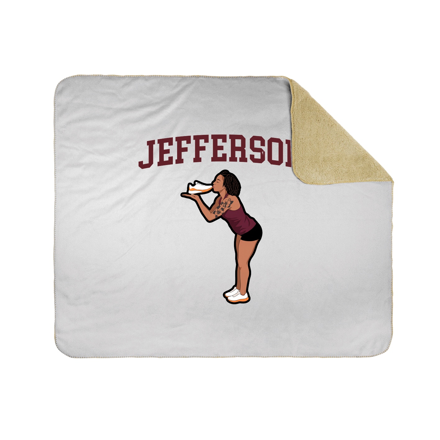 Throw Blanket — Shirsey in White