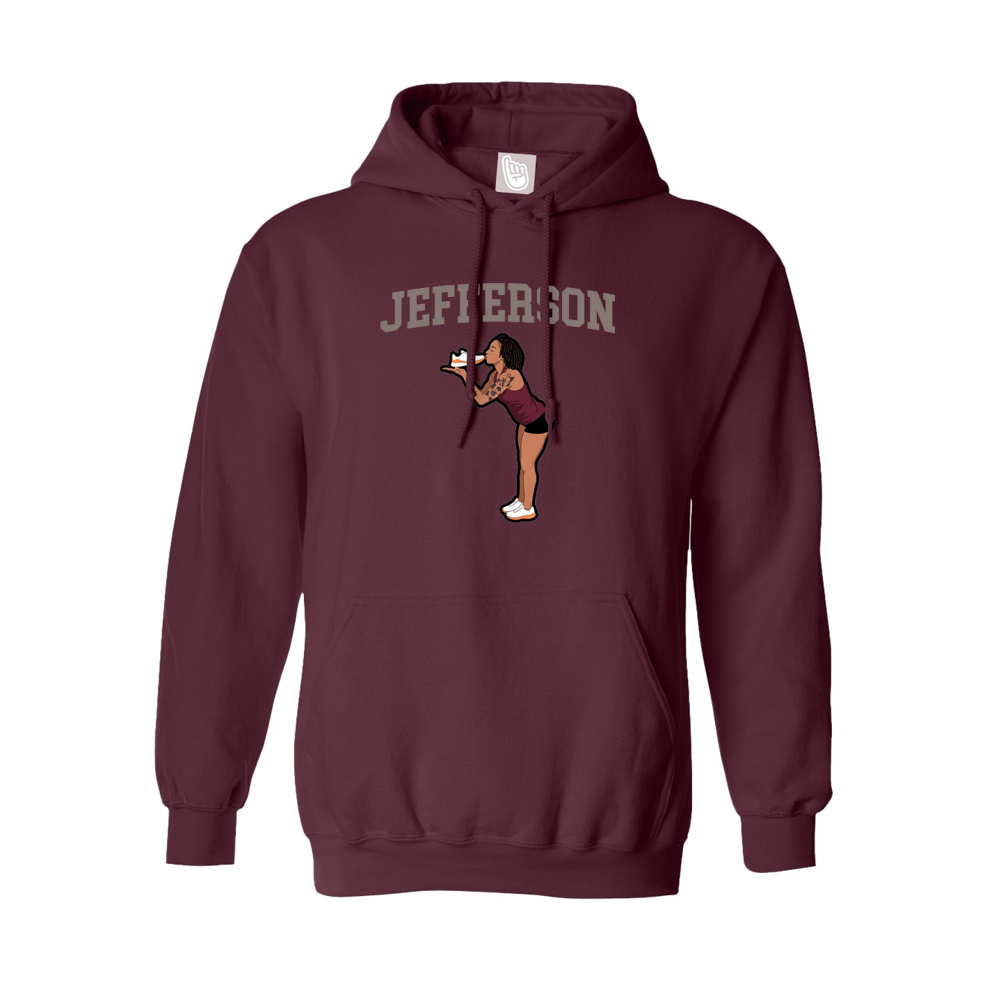 Hoodie — Shirsey in Maroon