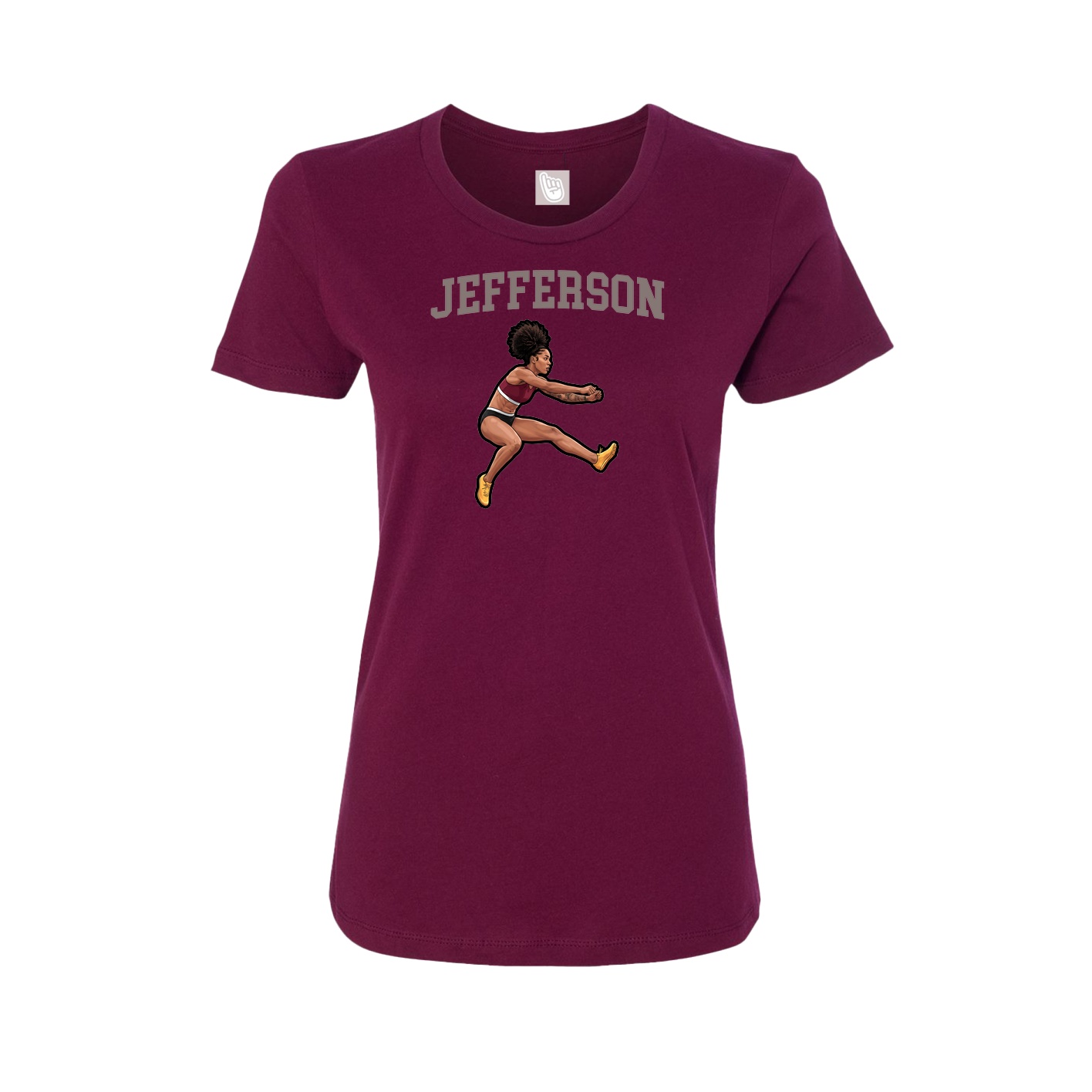 Fitted Women's Tee — Shirsey in Maroon