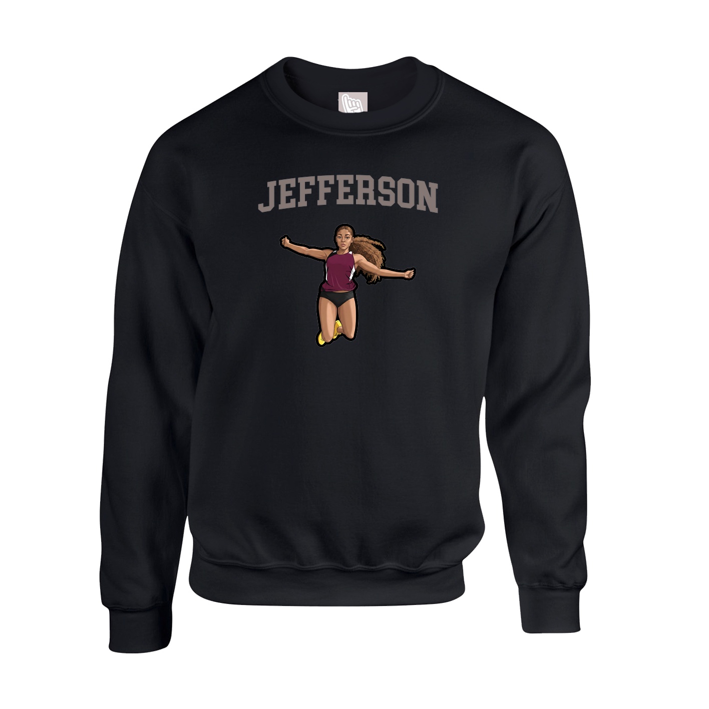 Fleece Crew — Shirsey in Black