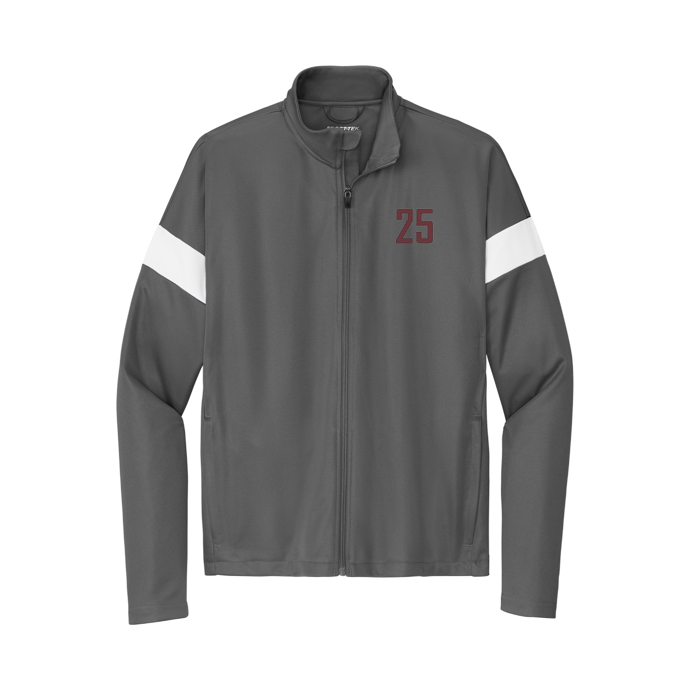 Team Travel Full-Zip Jacket — Front Shirsy in Gray/White