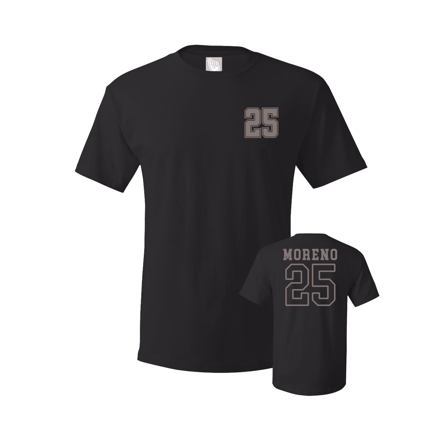 Youth Tee — Chest Back in Black