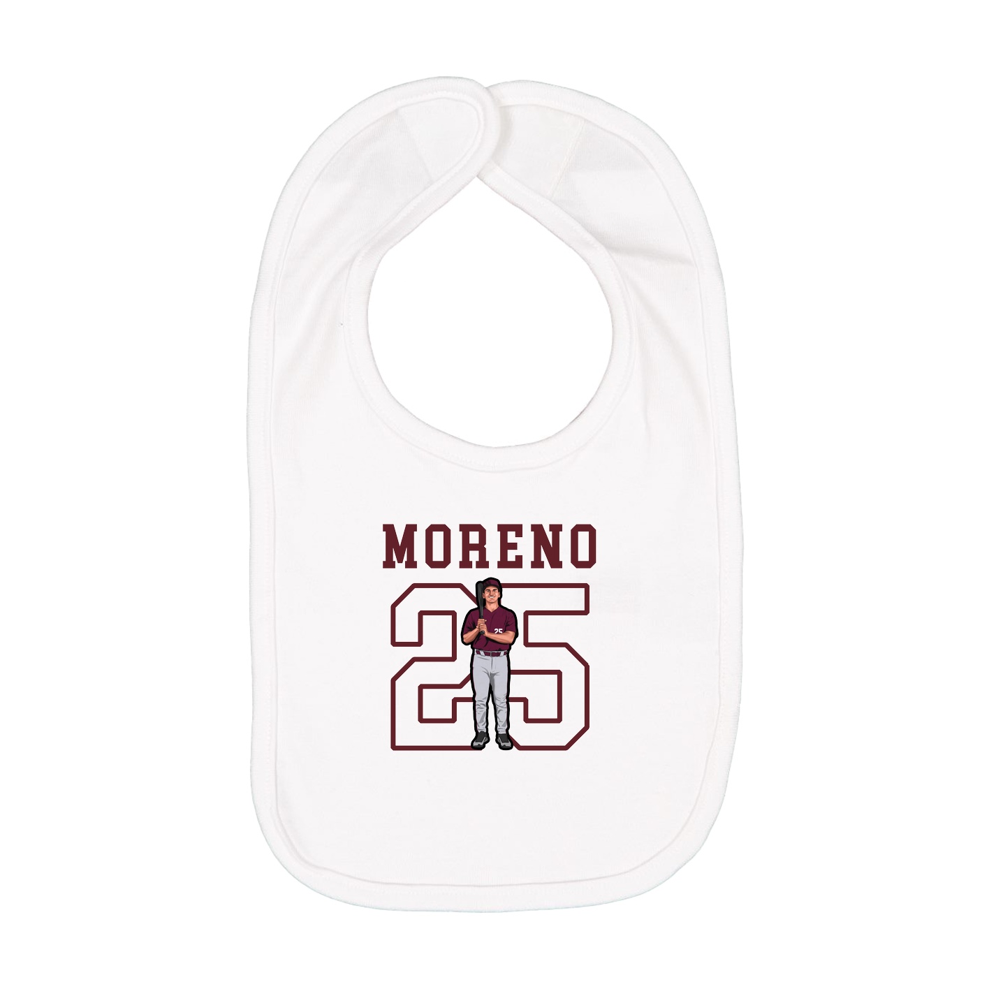 Infant Bib — Shirsey in White