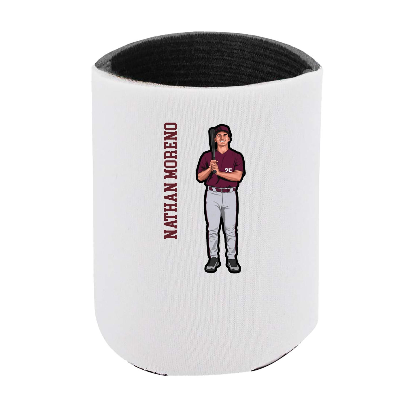 Can Holder — Name Vertical in White