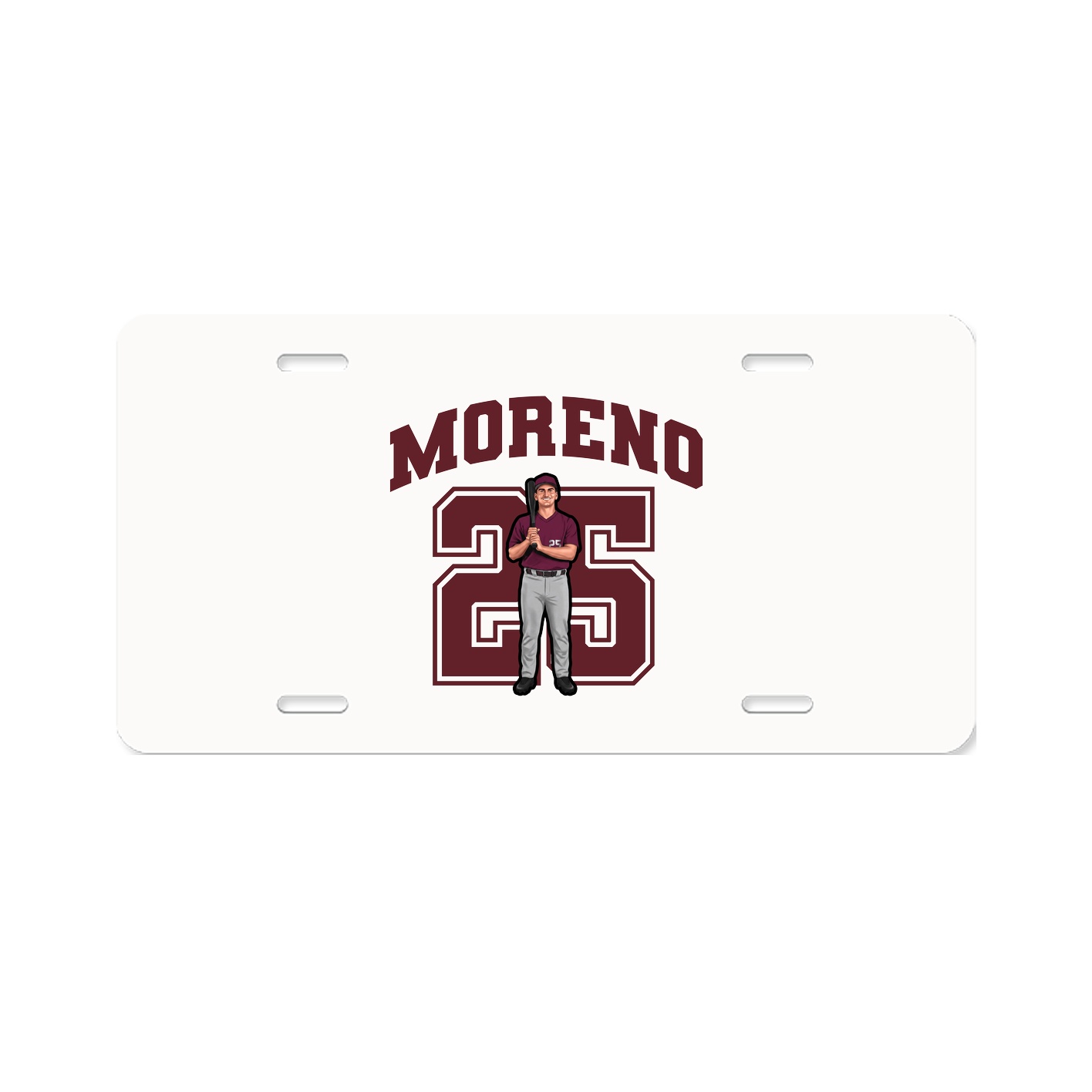 License Plate — Number in Classic