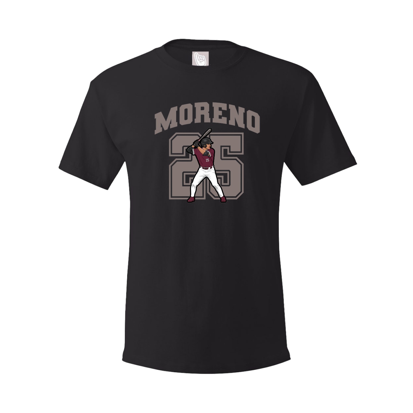 Youth Tee — Number in Black