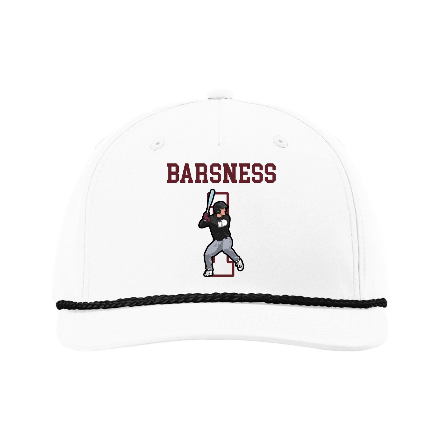 Five-Panel Classic Rope Cap — Shirsey in White