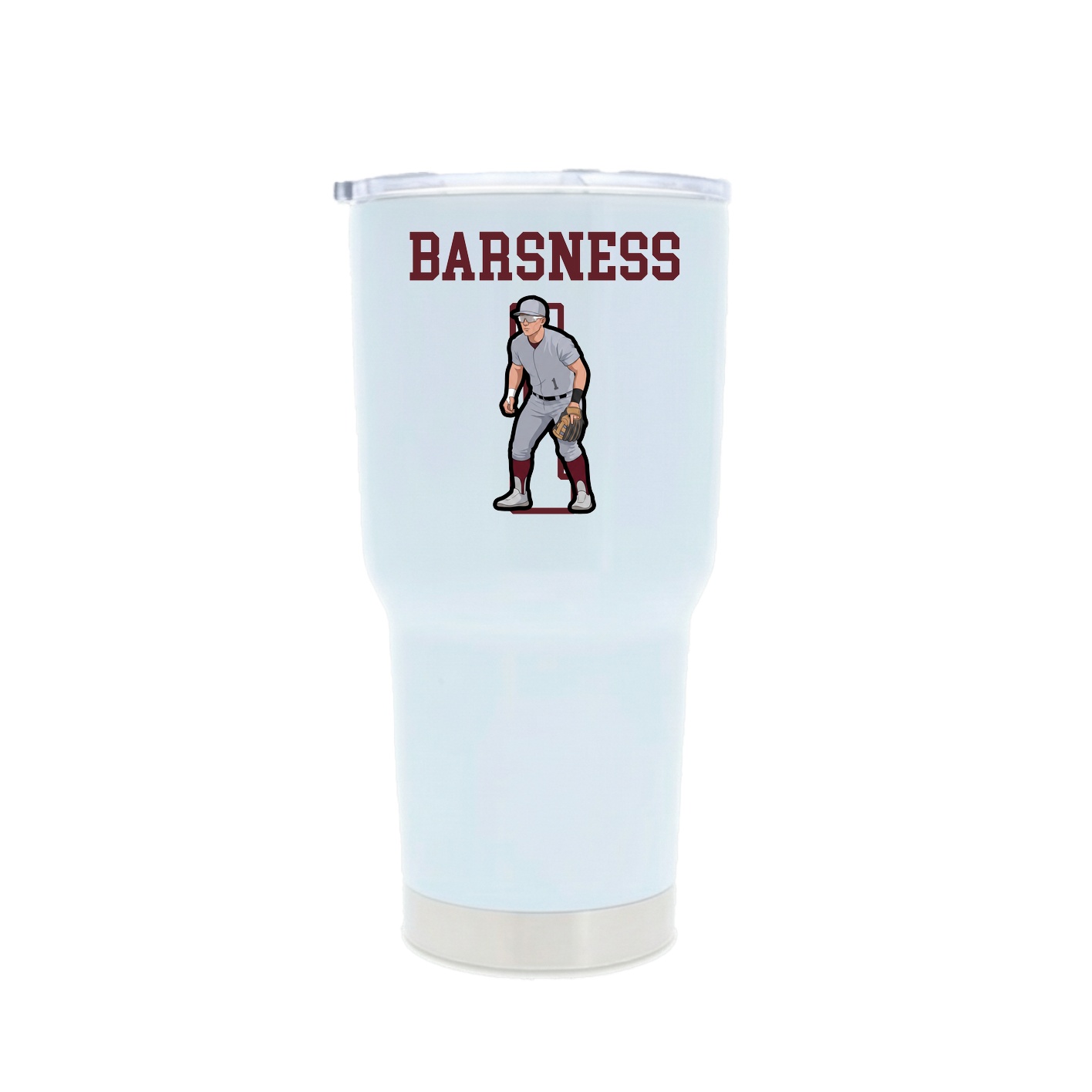 30oz Stainless Steel Tumbler — Shirsey in White