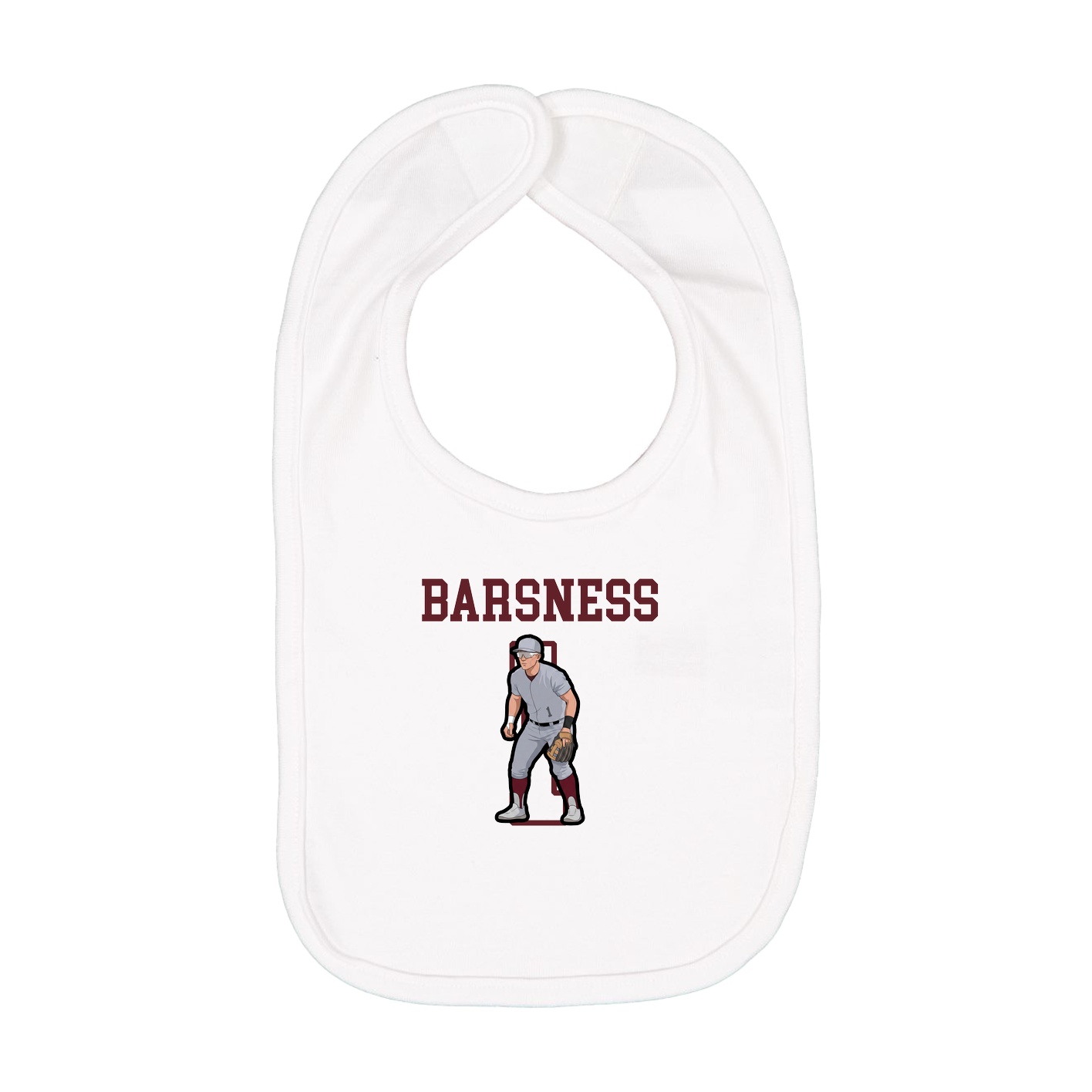 Infant Bib — Shirsey in White