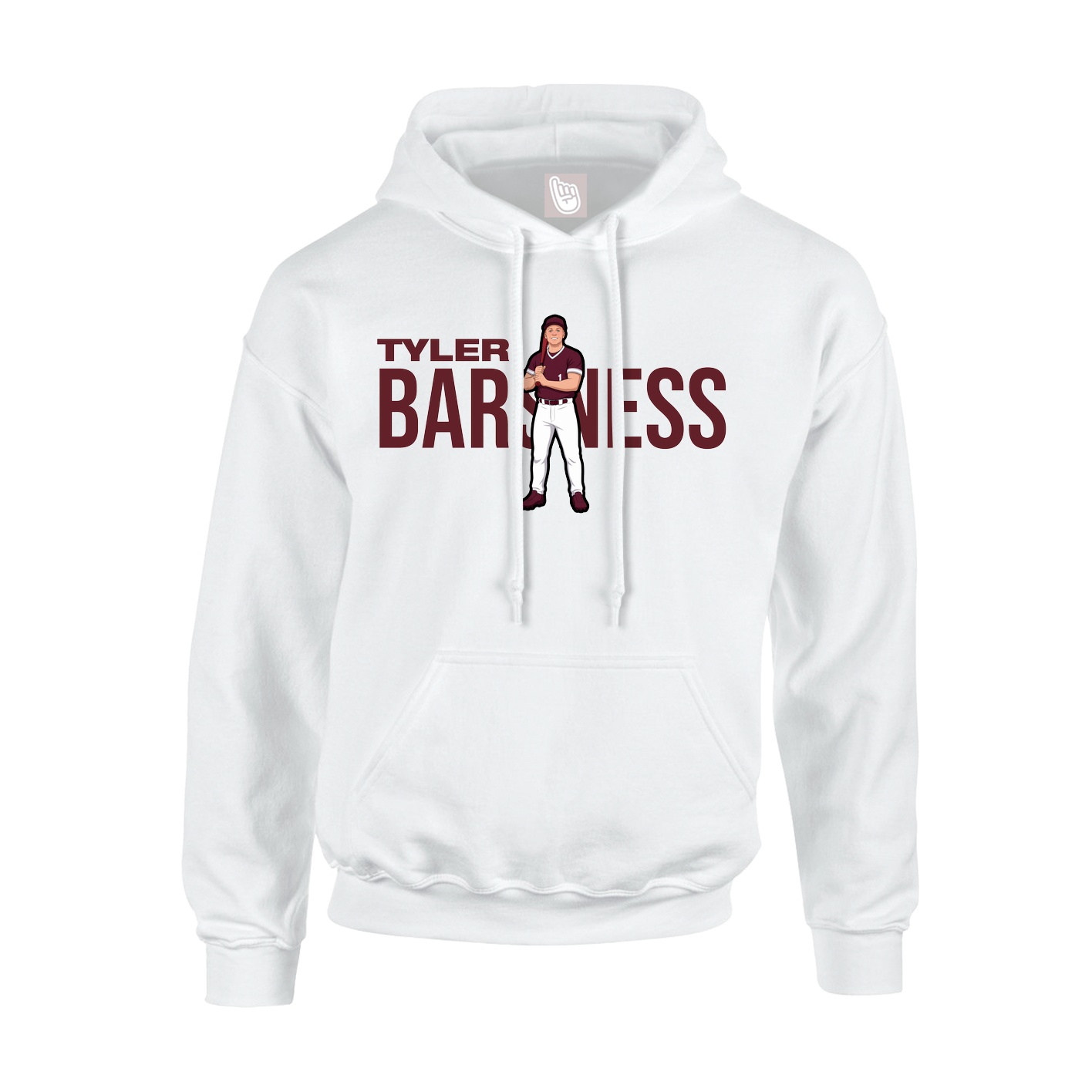 Hoodie — Player Name in White